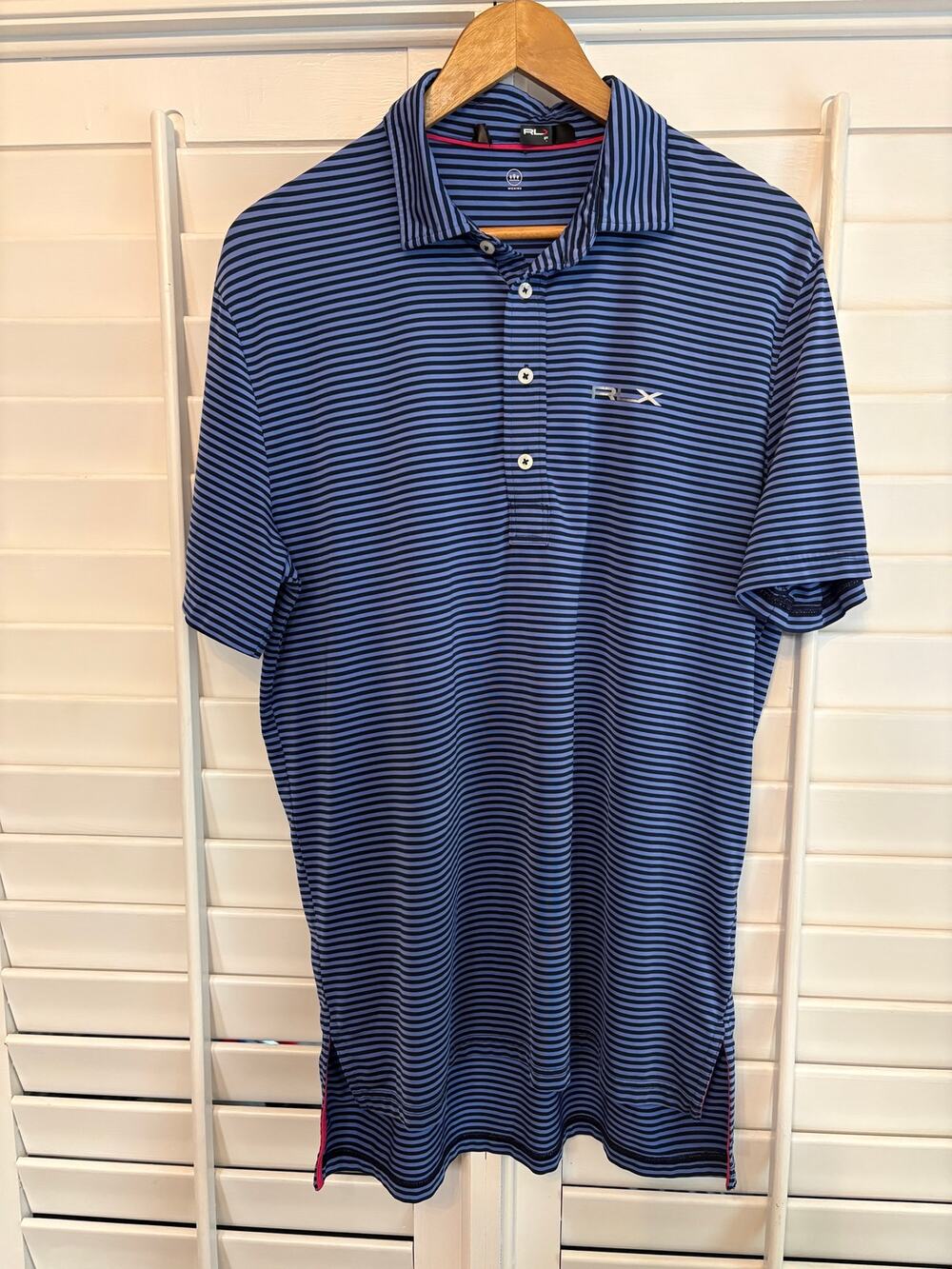 RLX Ralph Lauren Blue Stripe Polo